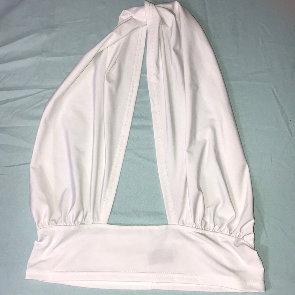 Shein Versatile Self-Tie Cross Halter Top